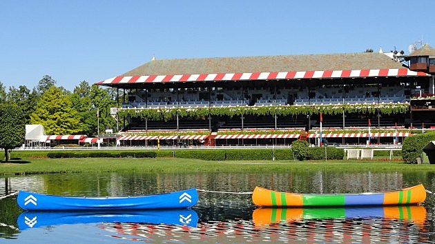 Saratoga Race Course Infield Canoes, Alpha and Golden Ticket Dead Heat