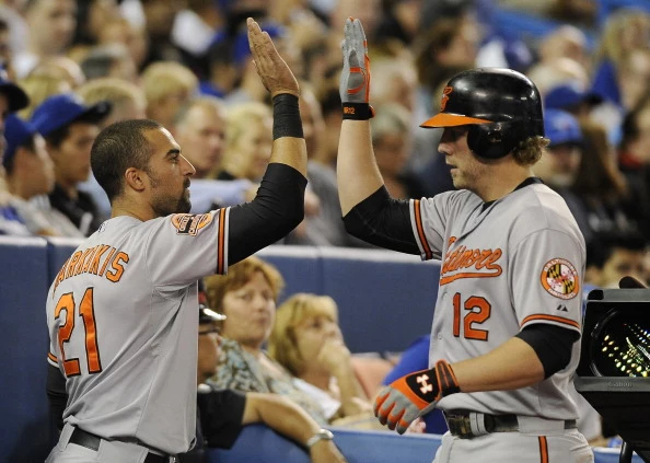 Nick Markakis and Mark Reynolds Nick Markakis and Mark Reynolds